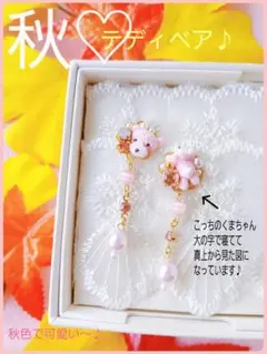 送料込【B級品】秋♪先取り♡テディベア 使いやすい大人ライトピンク♪