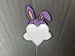 うちわデコ デコストーン デコパーツ 紫 小島健