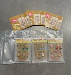 サンリオキャラクターズ　ごほうびシール風チャーム　3種類