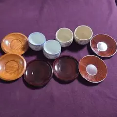湯飲みと皿セット 8点