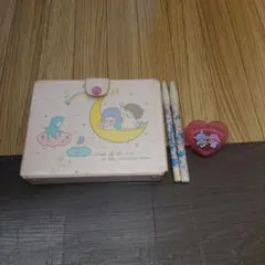サンリオ リトルツインスターズ ケース/ペン/クリップまとめ 昭和レトロのサムネイル