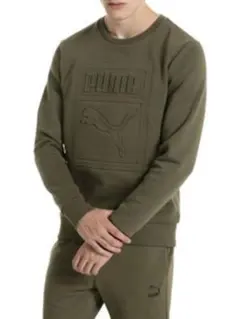 匿名配送 PUMA プーマ エンボス 加工 裏起毛 スウェットのサムネイル