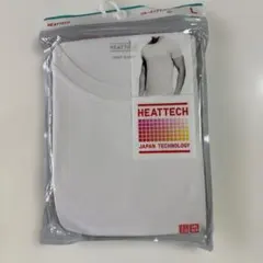 HEATTECH ホワイト クルーネック半袖L MENS