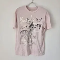 ディズニー バンビ 半袖 Tシャツ 薄いピンク 【Sサイズ】 トップスのサムネイル