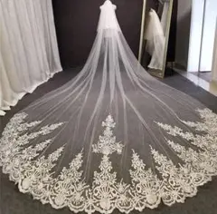 ロングベール 【ホワイト】 ベールダウン ウエディング