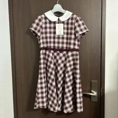 140㎝　ショパン　丸襟　半袖ワンピースのサムネイル