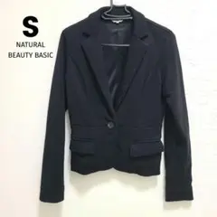 Sサイズ NATURAL BEAUTY BASIC 黒 ジャケット 入学式卒業式