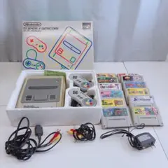 スーパーファミコン 本体 セット 動作確認済 ソフト12本 箱付 すぐ遊べる