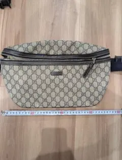 GUCCI ボディバッグ GGキャンバス ベージュ・ブラック