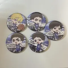 缶バッジ 黒子のバスケ 海常 黄瀬涼太/笠松幸男/森山由孝/早川充洋/小堀浩志