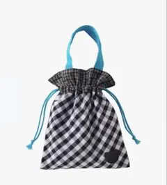 新品未開封 familiar 巾着バッグ（リバーシブル） ブラック - メルカリ