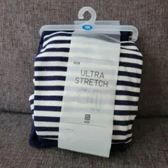 新品　150 ユニクロ ウルトラストレッチ ワッフルセット　パジャマ ボーダー