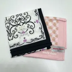 a.v.v & marie claire ハンカチセット 2枚セット 箱ありのサムネイル