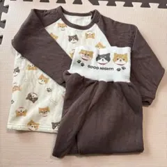 犬柄　キルトパジャマ 100cm
