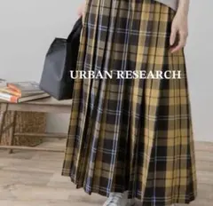 アーバンリサーチ チェック プリーツスカート