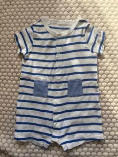 ストライプロンパース 12m 74cm プチバトー