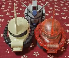 ガンダム ザク ヘッド ディスプレイ 3体セット