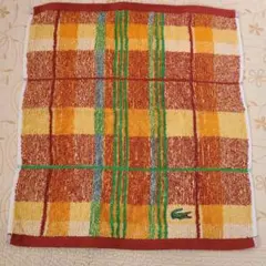 Lacoste ラコステ チェック柄 タオル ハンカチ ウォッシュタオル