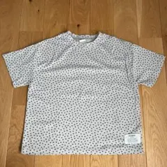 con スター柄 Tシャツ グレー