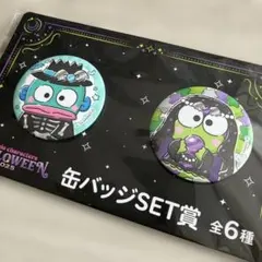 サンリオ　ハロウィンくじ　缶バッジSET　ハンギョドン　けろけろけろっぴ