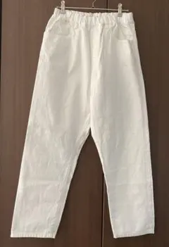 TRAVAIL MANUEL ホワイト デニム パンツ　S