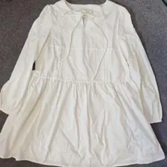 u dresser ホワイト長袖シャツ　チュニック