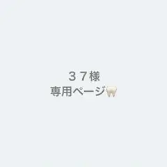 ３７様　専用ページ