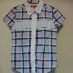 ジュニアにも♪トミーガール  チェックブラウス アメリカンテイスト サイズS
