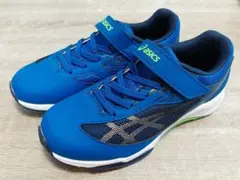 asics 21.5　3E レーザービームキッズ スニーカー 青
