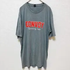 ディストリクト Tシャツ クルーネック 半袖 ロゴ M 灰 混紡 タウンユース