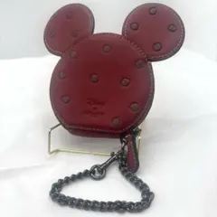 [希少.美品] ディズニー×コーチ　コラボ　ミッキーコインケース　ミニポーチ