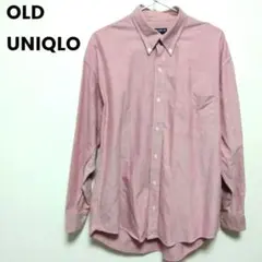 美品　OLD UNIQLO　L　ワークシャツのような生地感　オールドユニクロ