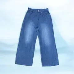 LE SOUK HOLIDAY ストレートデニム ワイドパンツ M