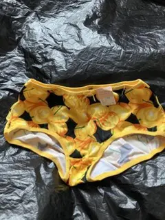 tutuanna 花柄ショーツ Mサイズ イエロー新品タグ付き