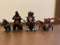 バンダイ 「ゴジラ VS デストロイア」劇場公開当時物 ソフビ　４体セット売り