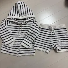 GELATO PIQUE ストライプ パーカー・ショートパンツセット
