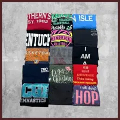 US古着 15枚セット まとめ売り プリント ロンT 長袖 Sサイズ ギルダン他