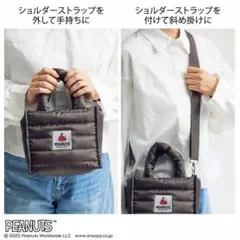 InRed インレッド 付録 スヌーピー 2WAYキルティング バッグ