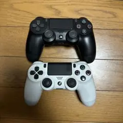 PS4 コントローラー 黒と白 セット