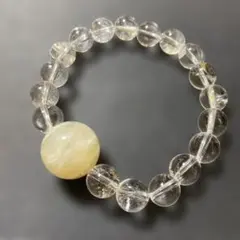 最終値下げ‼️大玉ムーンストーンと水晶天然石ブレスレット