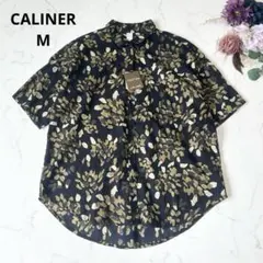 CALINER カリネ 総柄プリントコットンシャツ 半袖 綿100%のサムネイル