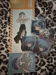 エヴァンゲリオン 綾波レイ シール 5枚(ウエハース、モンスターコラボステッカー
