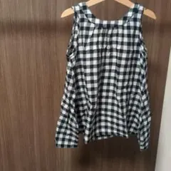 キッズ ノースリーブ ワンピース チェック柄のサムネイル