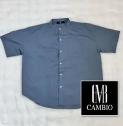 メンズ CAMBIO カンビオ 半袖 シャツ M ライトブルー ビッグシルエットのサムネイル