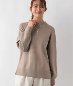 グローバルワーク　メルティスタンドスリットプルオーバー