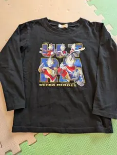 ウルトラマン 長袖Tシャツ ブラック 130cm(120)