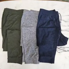 UNIQLO ウルトラストレッチ アクティブジョガーパンツ 3色セット XL