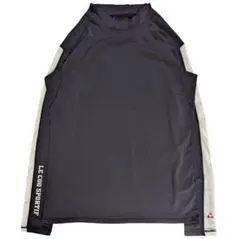 ルコックゴルフ　長袖 インナーシャツ モックネック Ｌ 黒 ブラック