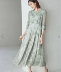 【Mon E’toile/モンエトワール】結婚式にも/レースタックDRESS