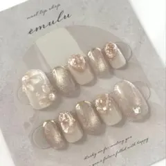 【現品】ネイルチップ　結婚式　成人式　韓国 卒業式